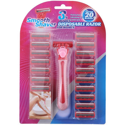 Lifetime touch of beauty scheermessenset 21-delig 3blades women