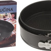 La cucina bakvormen springvormen met anti-aanbak laag zwart 24 26cm