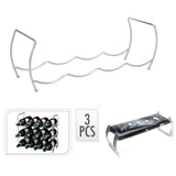 Excellent Houseware Houseware Wijnrek Stapelbaar Chroom - afbeelding 1