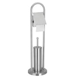 Excellent houseware houseware toiletrolhouder met toiletborstel staand 80 cm - afbeelding 1