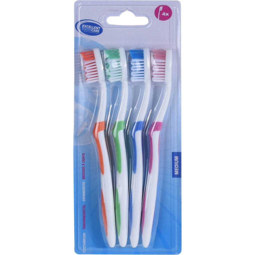 Excellent care toothcare tandenborstels 4 stuks