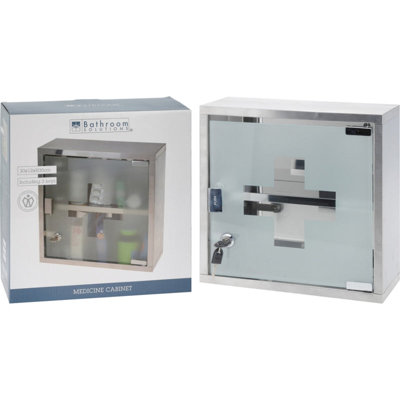 Excellent care medicijnkastje rvs glas