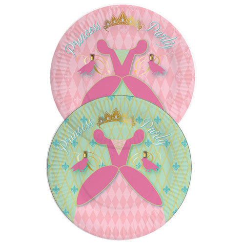 Haza witbaard disney princess borden 23cm 8 stuks