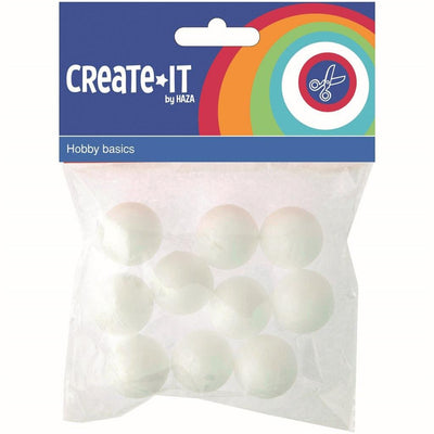 Create it polystyreen bollen 2.5 cm 10 stuks