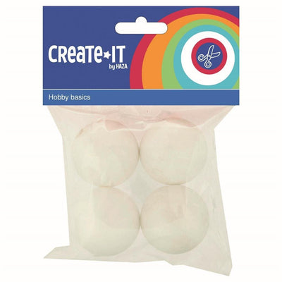 Create it polystyreen bollen 4.5 cm 4 stuks