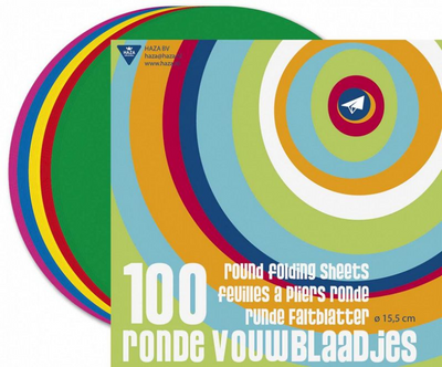 Haza vouwblaadjes rond ø15,5cm 100 vel