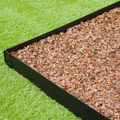 Nature borderranden 3 st 91,4x10,2 cm zwart