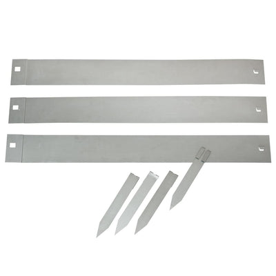 Nature borderranden 3 st 91,4x10,2 cm staal