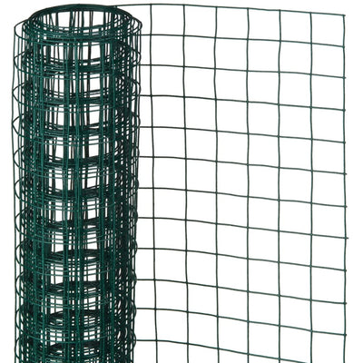 Nature gaas vierkant 0,5x2,5 m 13 mm kunststof gecoat staal groen