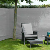 Nature tuinscherm 1,2x5 m pe grijs - afbeelding 2