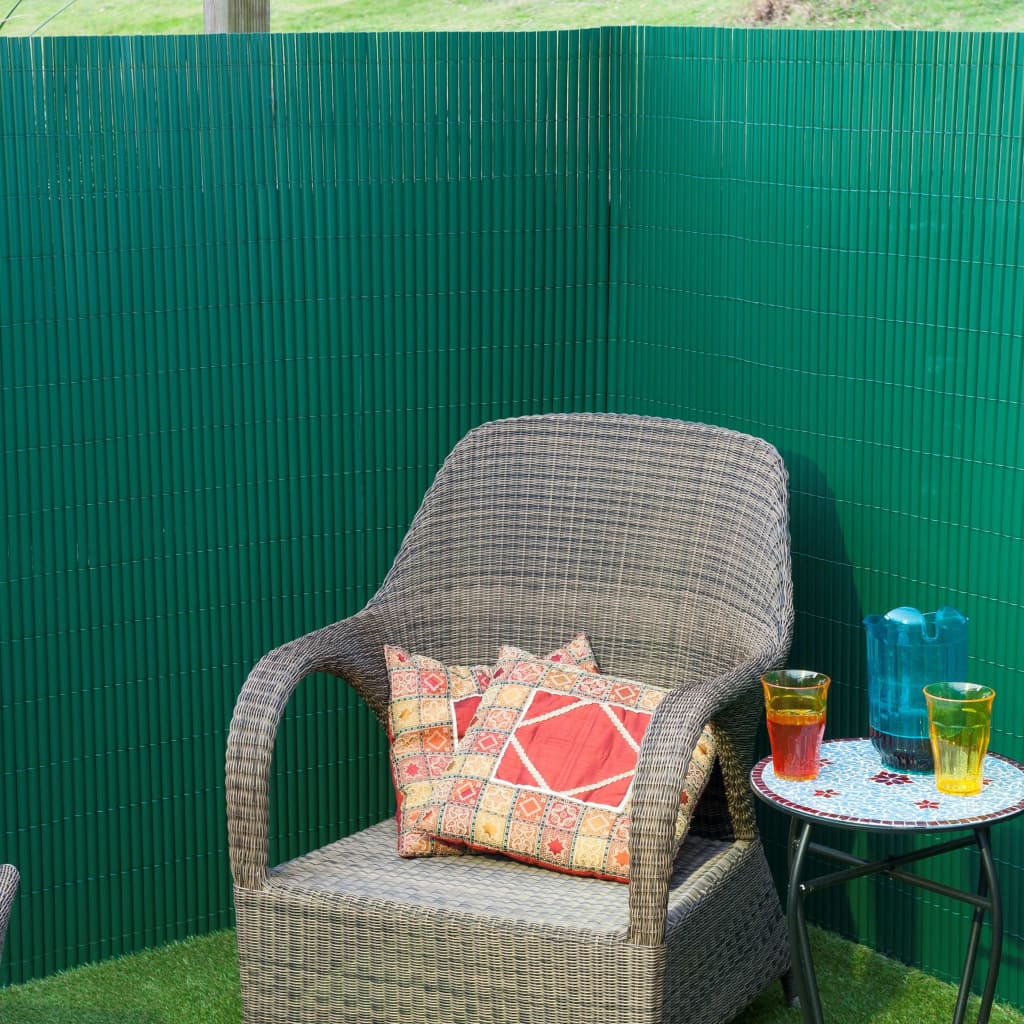 Nature tuinscherm dubbelzijdig 1,5x3 m pvc groen