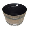 Nature standaard voor regenton met hout-look 45x28,5 cm bruin