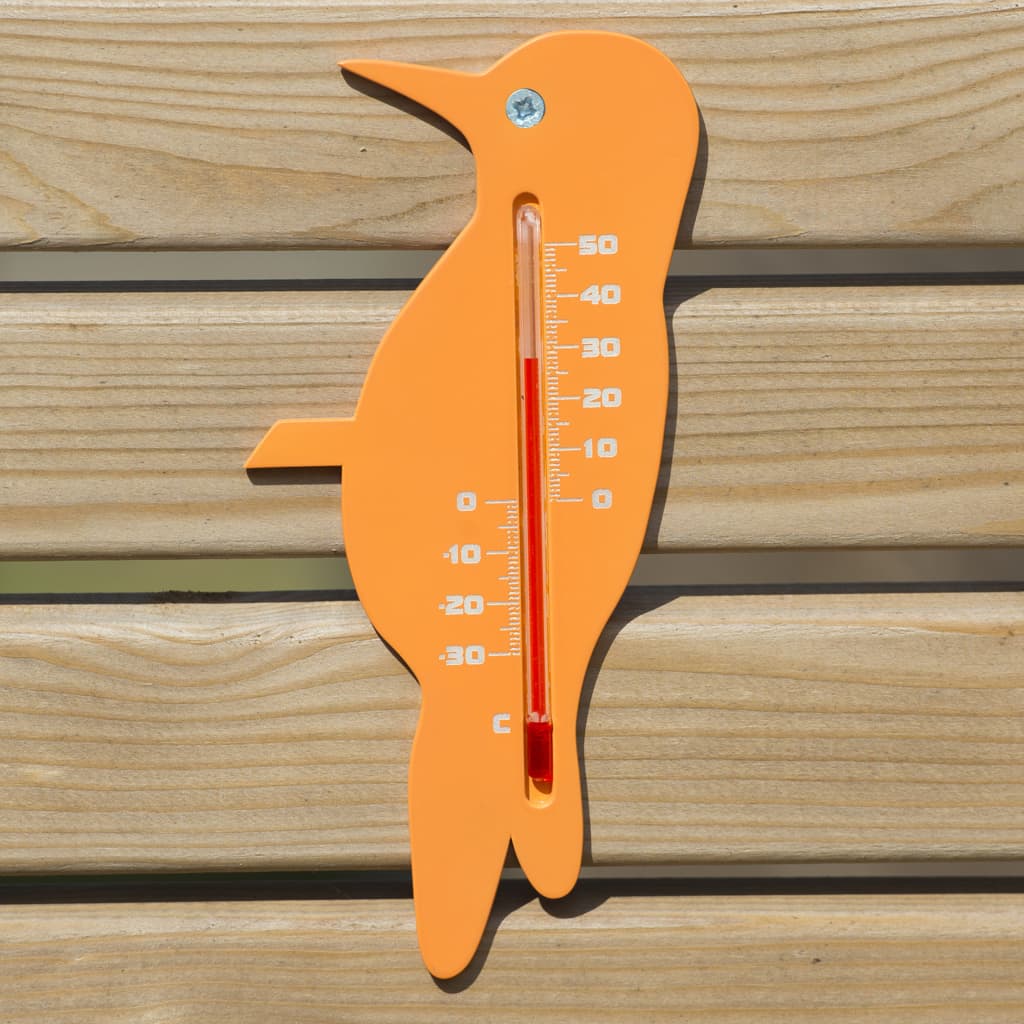 Nature wandthermometer vink oranje