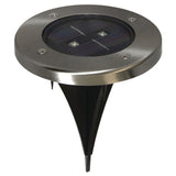 Ranex ra-5000389 ronde led solar grondspot geborsteld rvs glas - afbeelding 2