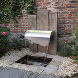 Ubbink nevada watervalschaal cascade 90 cm roestvrij staal - afbeelding 1