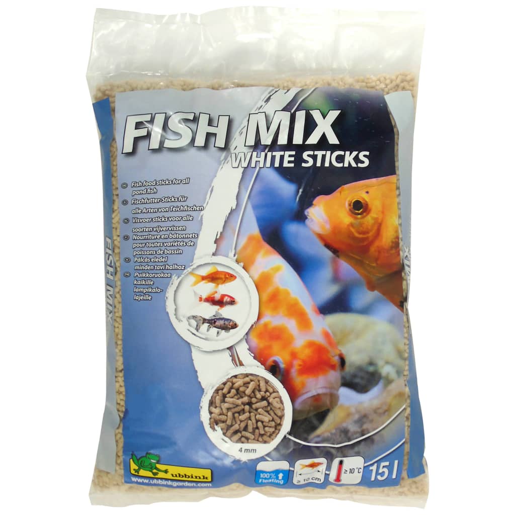 Ubbink Ubbink Visvoer Fish Mix White Sticks 4 mm 15 L