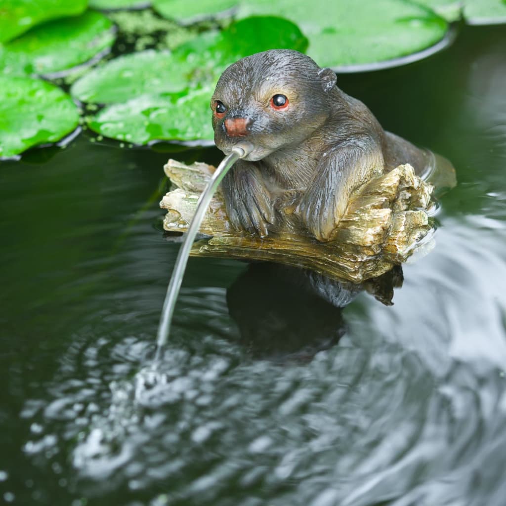 Ubbink Ubbink Drijvende spuitfiguur Otter op Boomstam