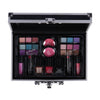 Casuelle aluminium make-up koffer donkerblauw glitter