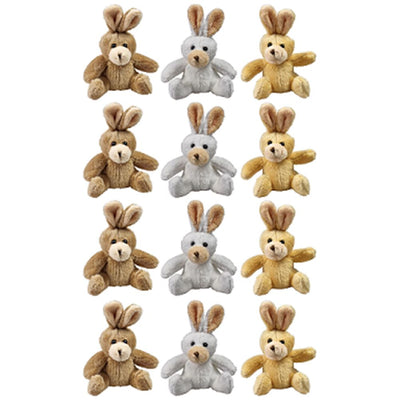 Knuffels konijntjes 3 ass. 12 cm. (in po