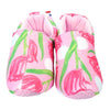 Pantoffels tulpen print. maat 36-38.