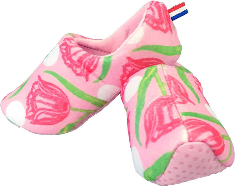 Pantoffels tulpen print. maat 39-41.