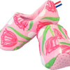 Pantoffels tulpen print. maat 31-35.