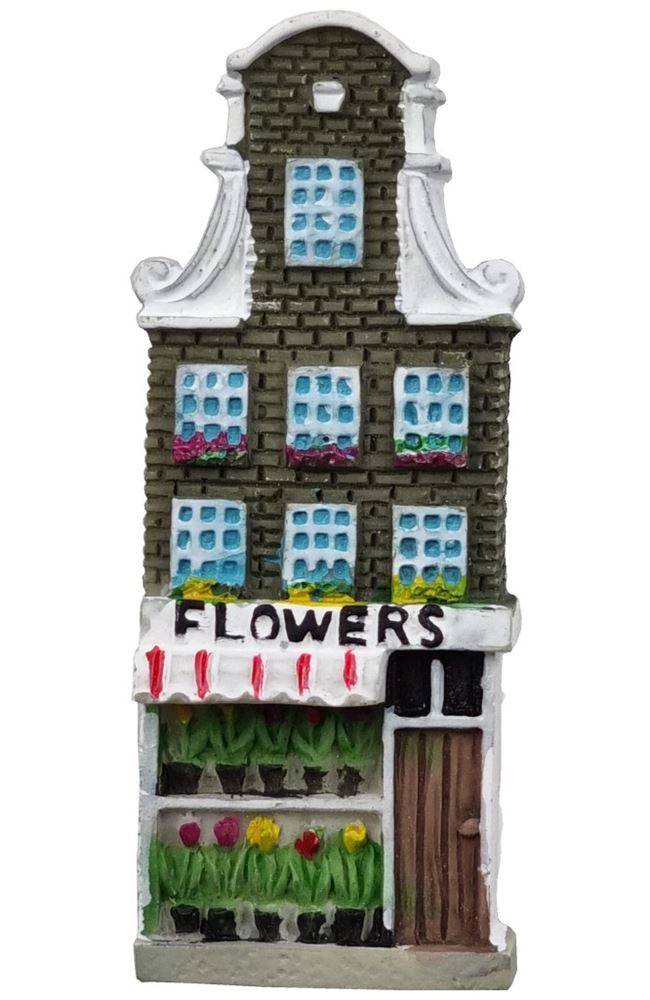 Koelkastmagneet miniatuur flowers. 5,5 c