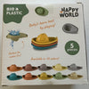 Johntoy happy world bio plastic badbootjes, 5st
