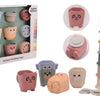 Johntoy happy world bio stapelemmer en badbekers