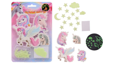 Johntoy glow in the dark eenhoorn muursticker 2