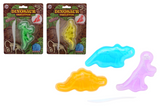 Johntoy cut out dino slijm skelet op kaart 6 assorti - afbeelding 1
