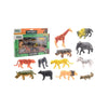 Johntoy wilde dieren speelset 12-delig in doos