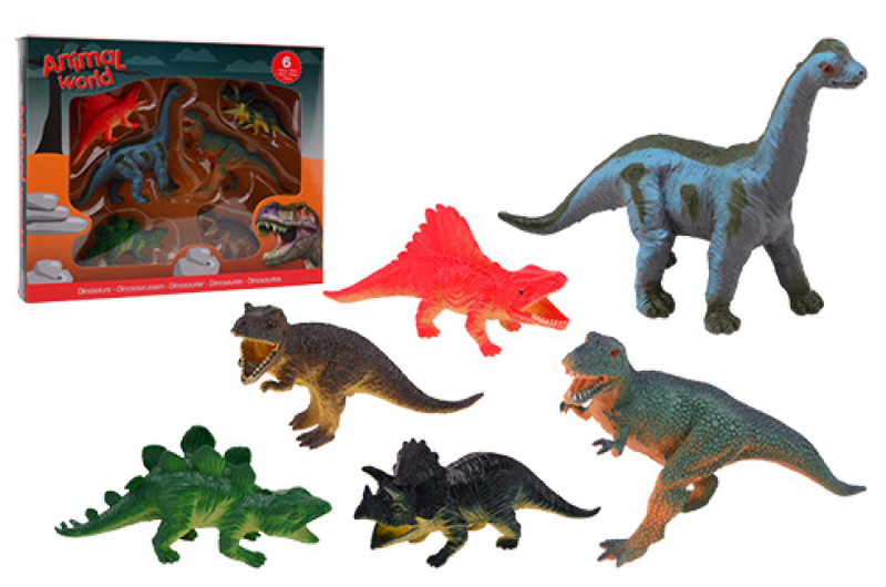 Johntoy dinosaurussen giftbox, 6st.