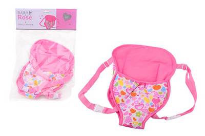 Johntoy baby rose buikdraagzak voor poppen