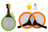 Johntoy tennisset met bal en shuttle - afbeelding 1