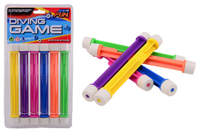 Johntoy aqua fun duikstaafjes 6 stuks