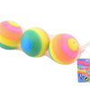 Johntoy regenboogballen 3 stuks in net. 8 cm. 3+