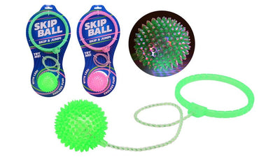 Johntoy outdoor: skip bal met licht. 2 ass. 3+