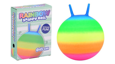 Johntoy outdoor fun regenboog skippybal 45 cm. 3