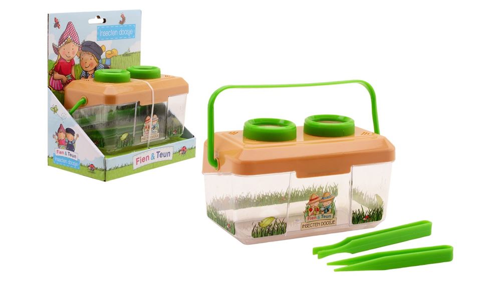 Johntoy fien teun insecten doosje met 2 access