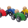 Houten auto's. 4 assortie. 3+