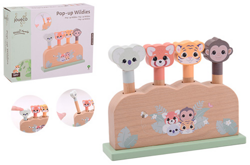 Joueco the wildies houten pop-up wildies