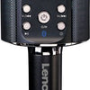 Lenco bmc-090bk bluetooth karaoke microfoon met speaker en verlichting zwart
