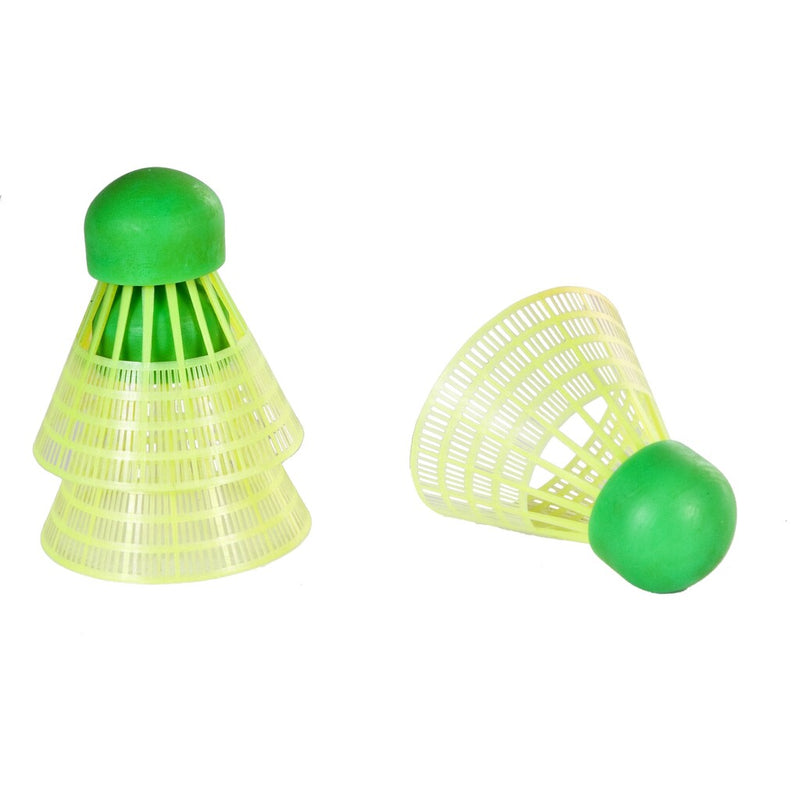 Sportx speed badminton shuttles in koker 3 stuks neon geel groen