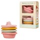 Little dutch badspeelgoed stapelbare badbootjes pink