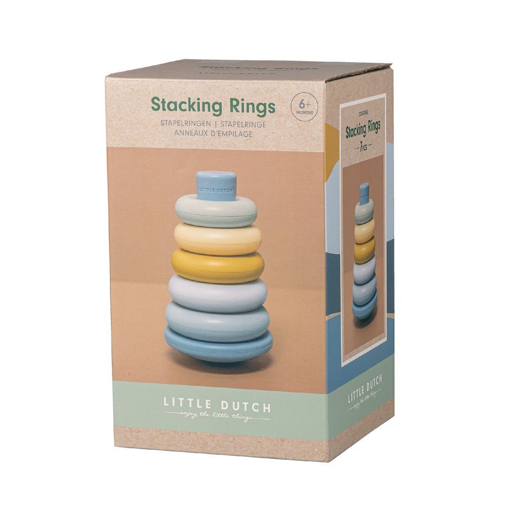 Rubo toys little dutch stapelringen blauw