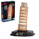Cubic fun 3d puzzel pisa + licht 42 stukjes - afbeelding 1