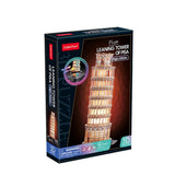 Cubic fun 3d puzzel pisa + licht 42 stukjes - afbeelding 3