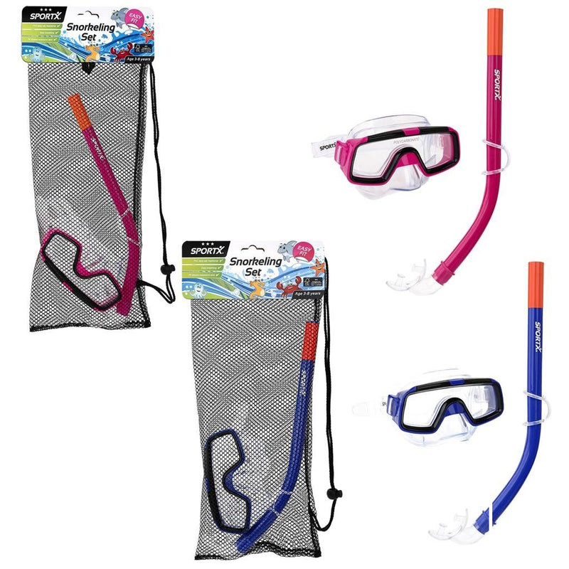 Sportx kids snorkelset 3 sterren assorti