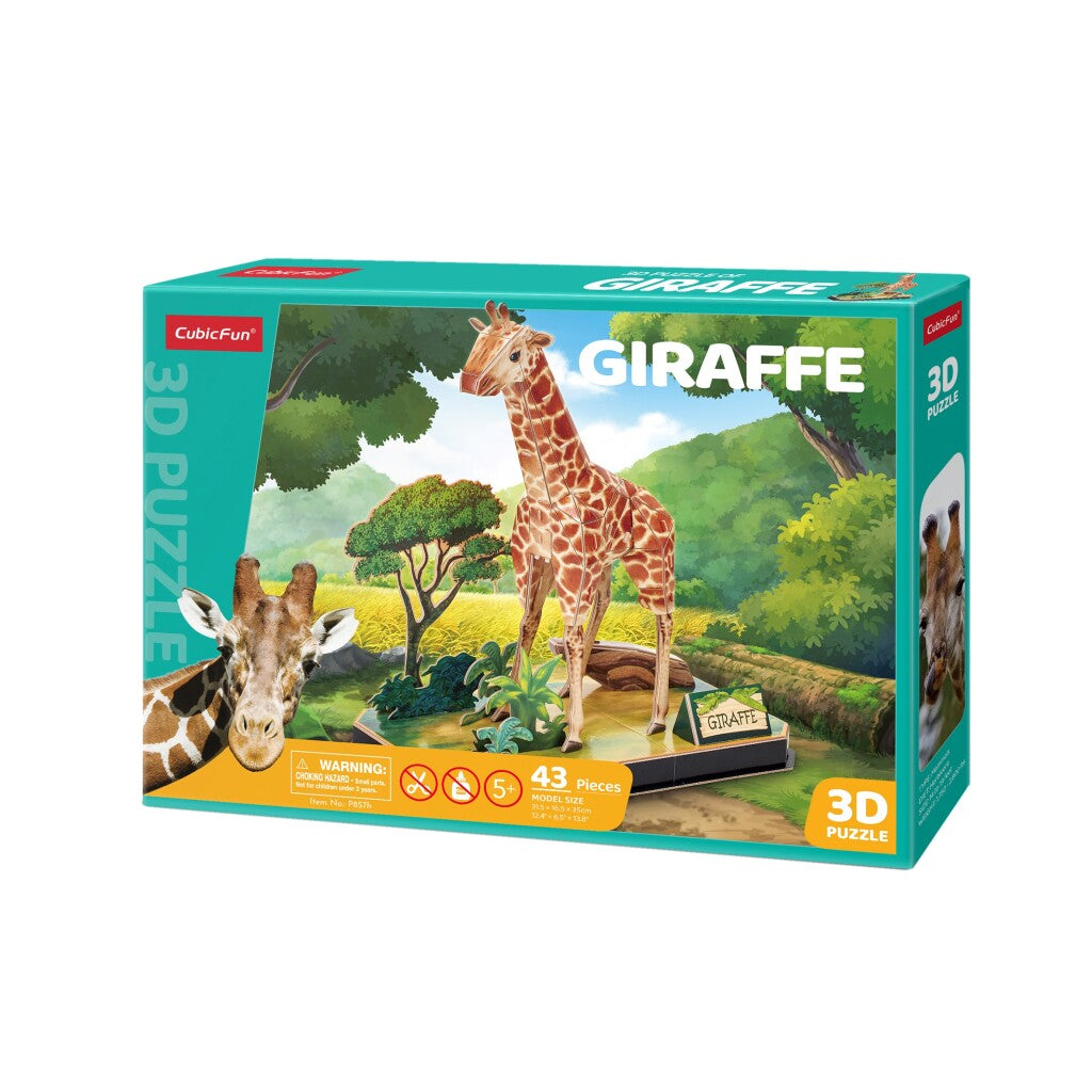 Cubic fun cubic fun 3d puzzel giraffe 43 stukjes